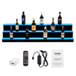 VEVOR LED Lighted Liquor Bottle Display Bar Shelf RF & App Control 48