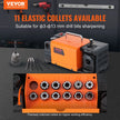 VEVOR Drill Bits Sharpener, MR-13A Bits Grinder Sharpener 3-13mm, 95° to 135° Point Angle Adjustable Drill Bit Re-Sharpener, Portable Bits Sharpening Machine with 11 Collets, CBN Wheel for HSS