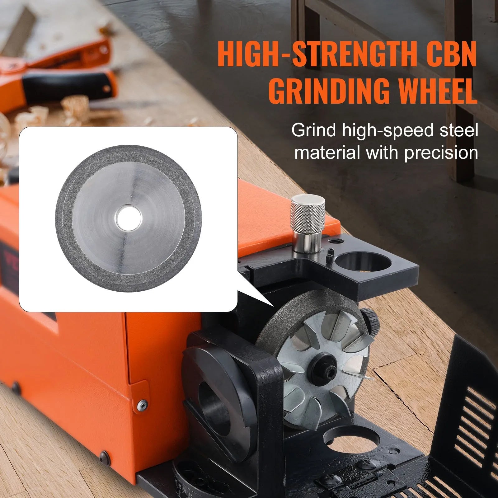VEVOR Drill Bits Sharpener, MR-13A Bits Grinder Sharpener 3-13mm, 95° to 135° Point Angle Adjustable Drill Bit Re-Sharpener, Portable Bits Sharpening Machine with 11 Collets, CBN Wheel for HSS