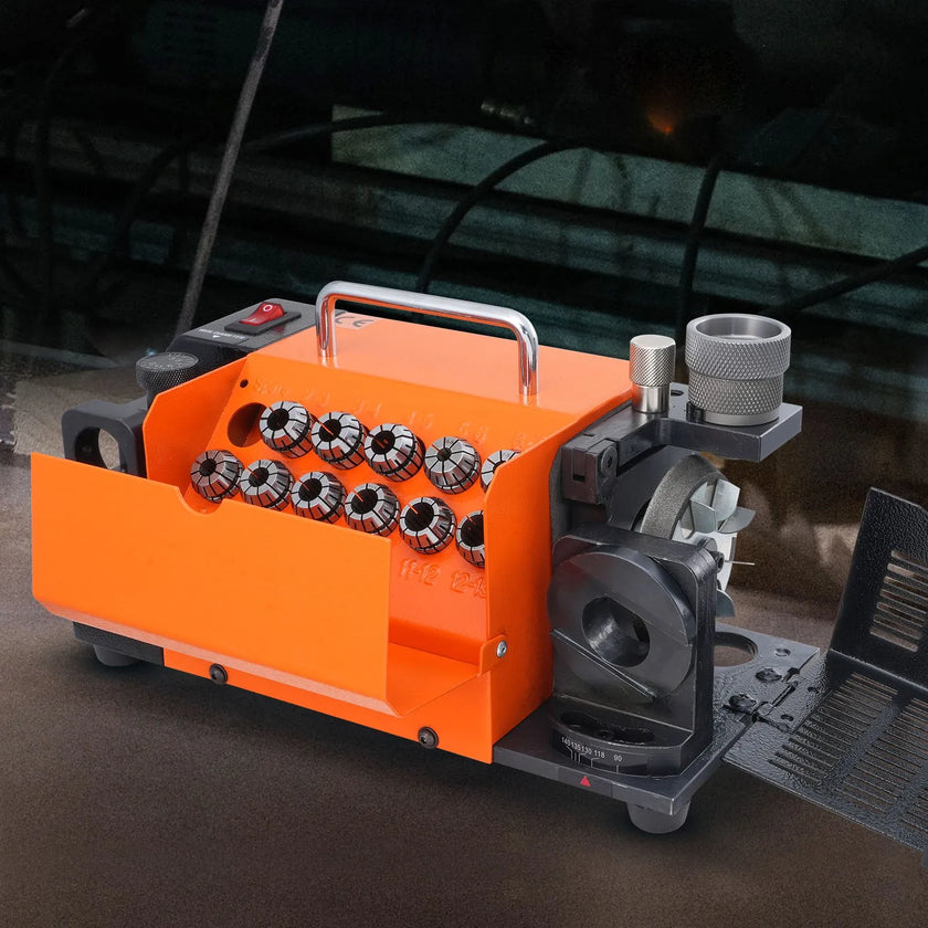 VEVOR Drill Bits Sharpener, MR-13A Bits Grinder Sharpener 3-13mm, 95° to 135° Point Angle Adjustable Drill Bit Re-Sharpener, Portable Bits Sharpening Machine with 11 Collets, CBN Wheel for HSS