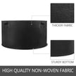 12-Pack 100 Gallon Plant Grow Bag with Handles Aeration Fabric Pots Washable Reusable