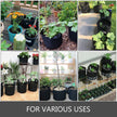 12-Pack 100 Gallon Plant Grow Bag with Handles Aeration Fabric Pots Washable Reusable