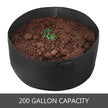 5PCS x 200Gallon Plant Grow Bags Fabric Grow Pots With Handles Heavy Duty Sturdy