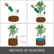 5PCS x 200Gallon Plant Grow Bags Fabric Grow Pots With Handles Heavy Duty Sturdy