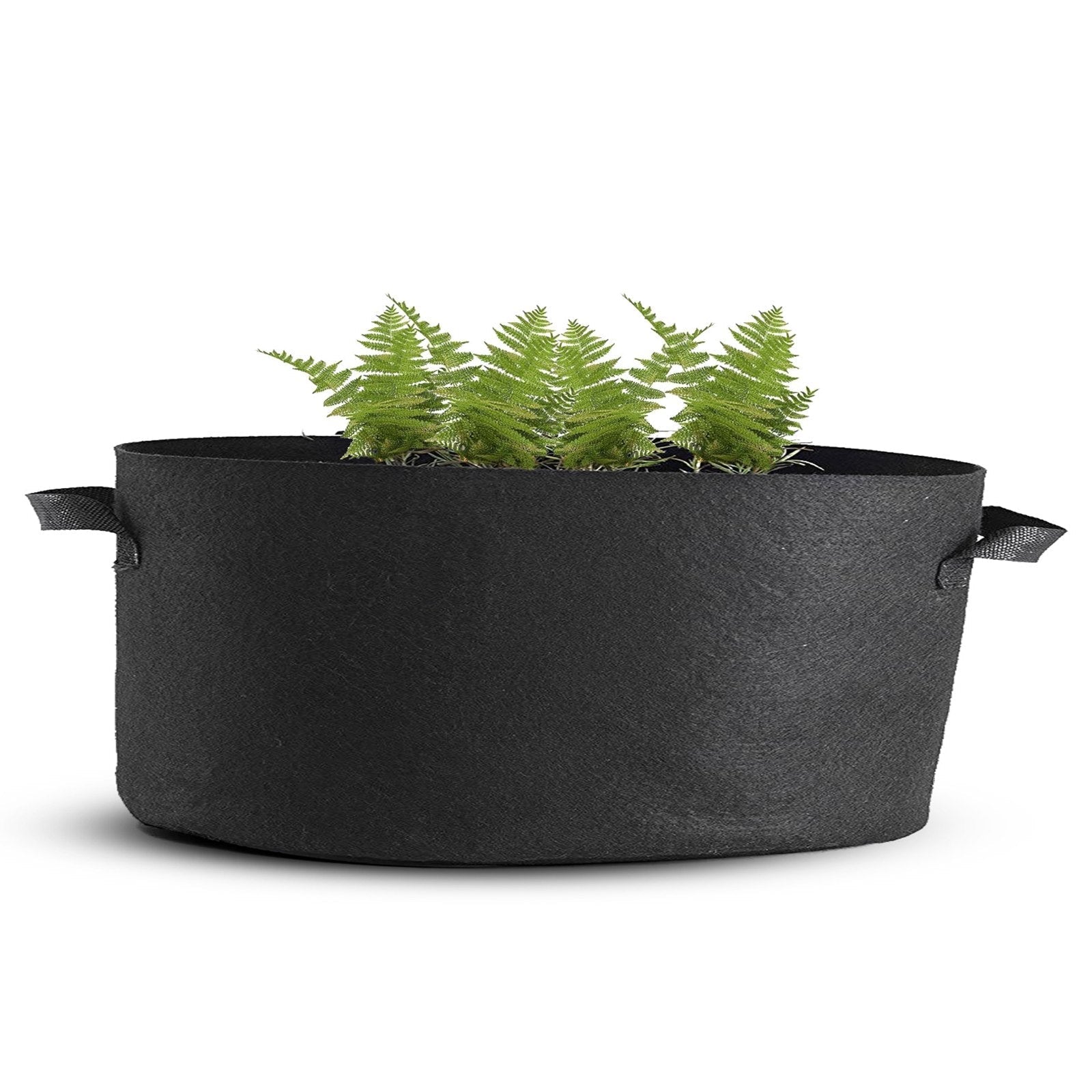 VEVOR Plant Grow Bag Fabric 5-Pack 400 Gallon Plant Grow Bag Aeration Fabric Pots with Handles Black Grow Bag Plant Container for Garden Planting Washable and Reusable
