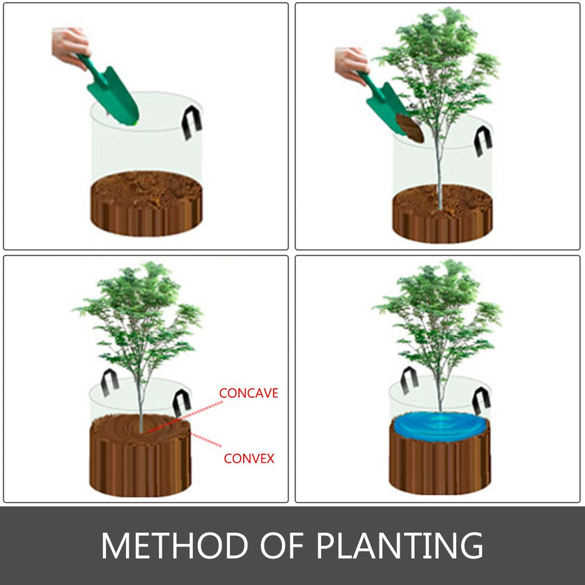 VEVOR Plant Grow Bag Fabric 5-Pack 400 Gallon Plant Grow Bag Aeration Fabric Pots with Handles Black Grow Bag Plant Container for Garden Planting Washable and Reusable