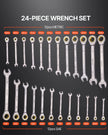 VEVOR Combination Wrench Set 24 PCS SAE 1/4