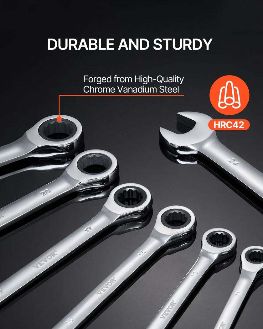 VEVOR Combination Wrench Set 30 PCS SAE 1/4