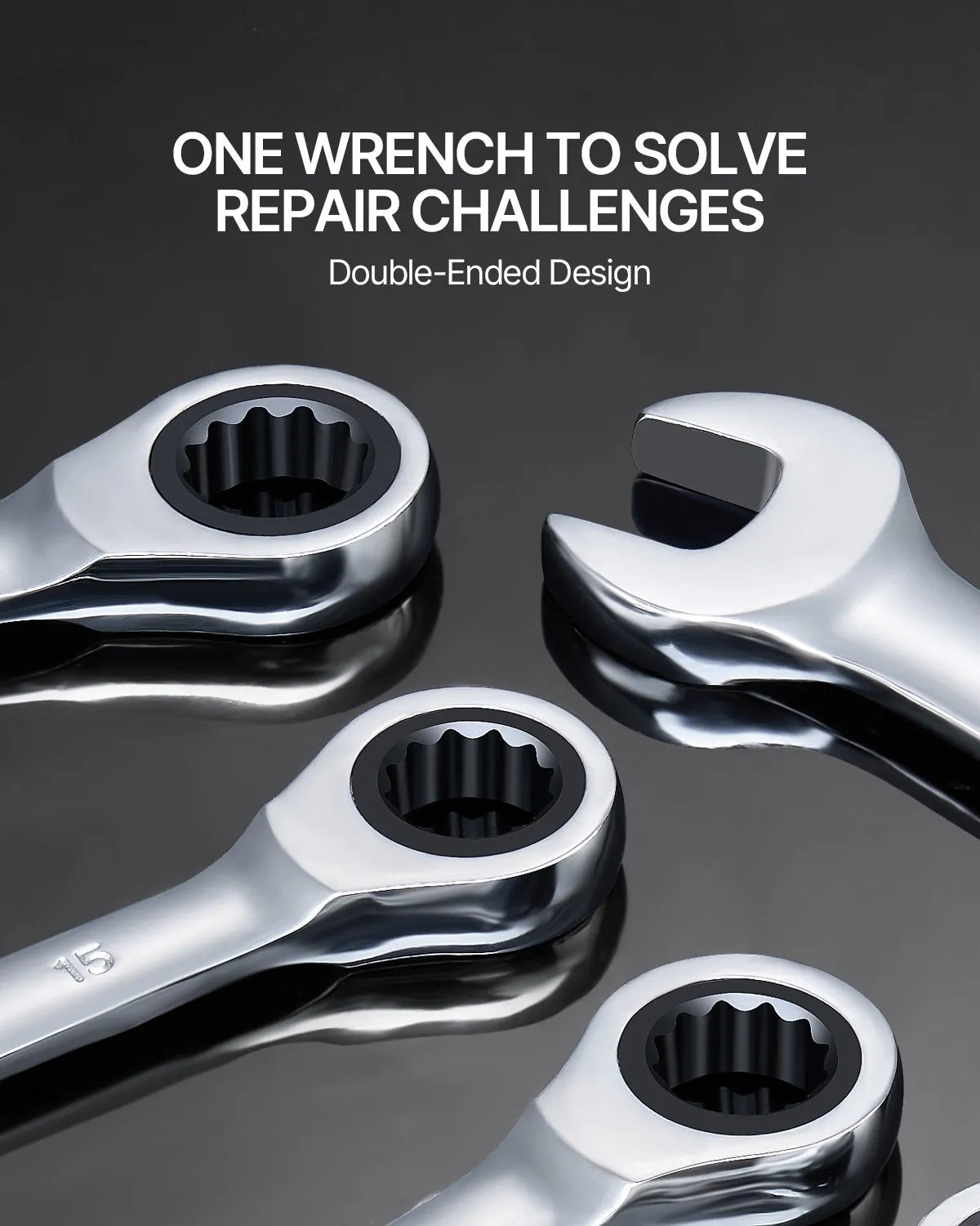 VEVOR Combination Wrench Set 30 PCS SAE 1/4