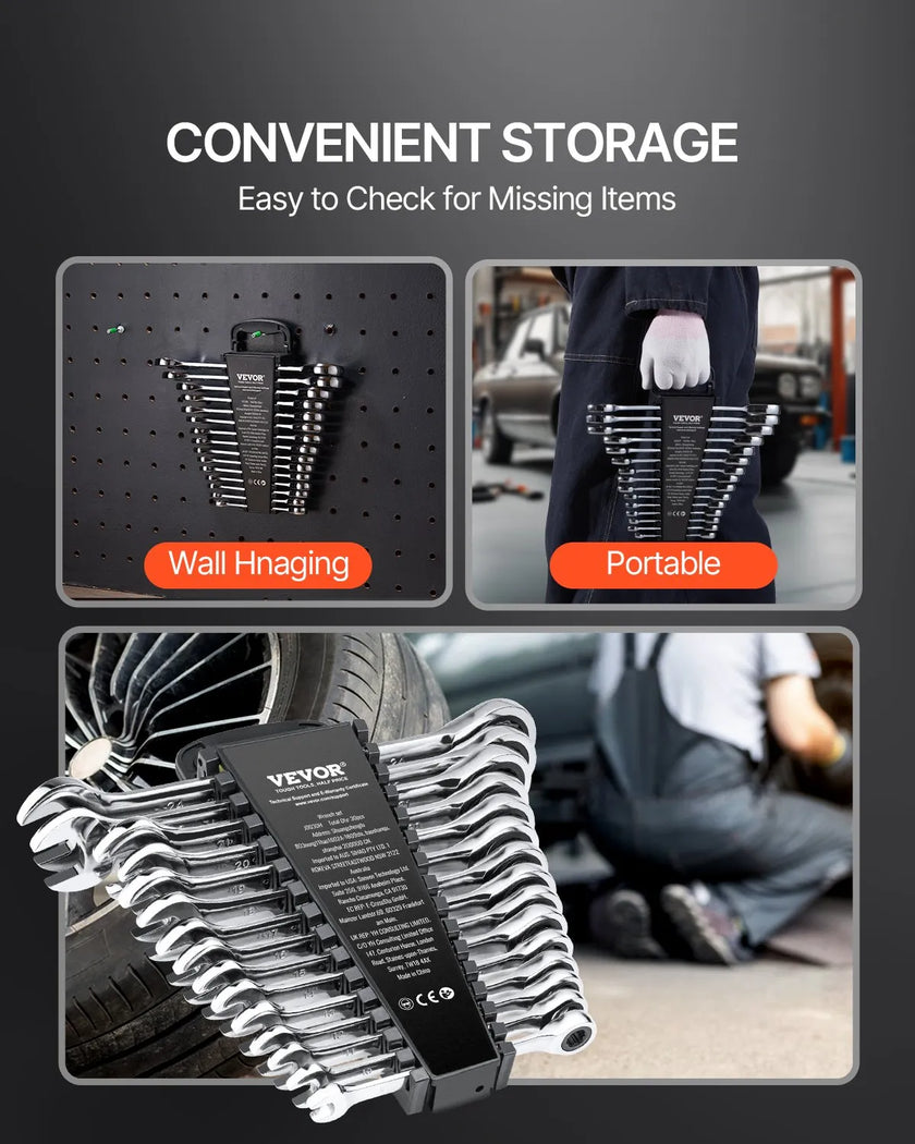 VEVOR Combination Wrench Set 30 PCS SAE 1/4