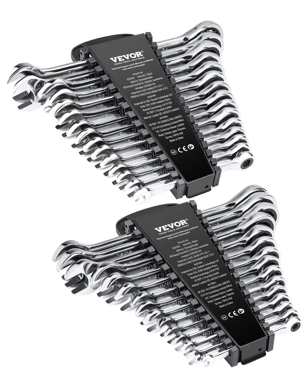 VEVOR Combination Wrench Set 30 PCS SAE 1/4