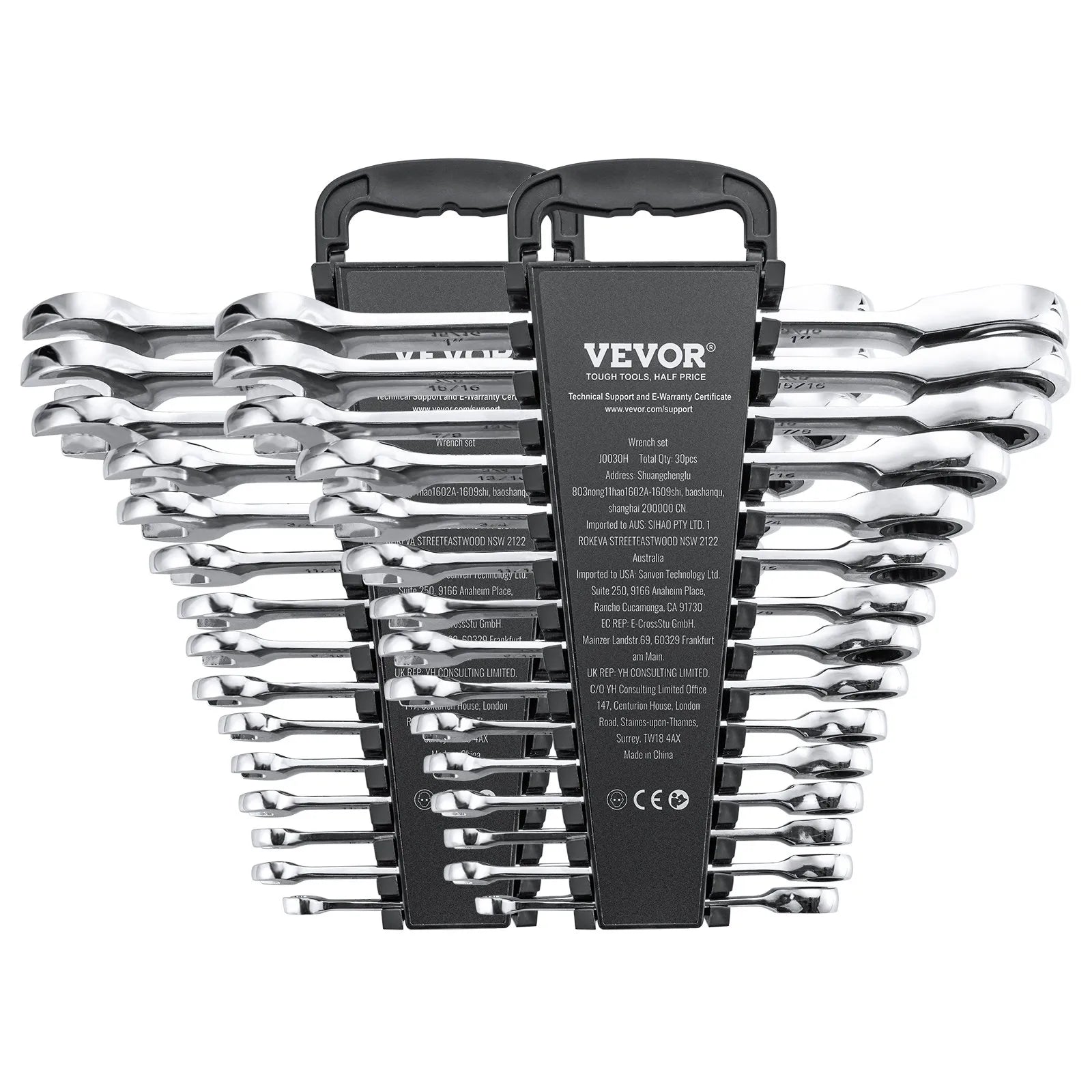 VEVOR Combination Wrench Set 30 PCS SAE 1/4