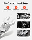 Crowfoot Wrench Set – 22-Piece Metric & SAE Crows Foot Wrench Set, 3/8