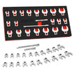 Crowfoot Wrench Set – 22-Piece Metric & SAE Crows Foot Wrench Set, 3/8