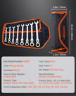 VEVOR Flex-Head Ratcheting Wrench Set 8 PCS SAE 5/16