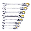 VEVOR Flex-Head Ratcheting Wrench Set 8 PCS SAE 5/16