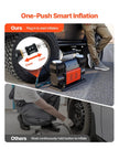 VEVOR Dual-Cylinder Heavy Duty Air Compressor, 10.6CFM Portable Tire Inflator, 12V 150PSI Offroad Air Pump with Digital Pressure Gauge & Adapters for Truck Car SUV 4 x 4 Vehicle RV