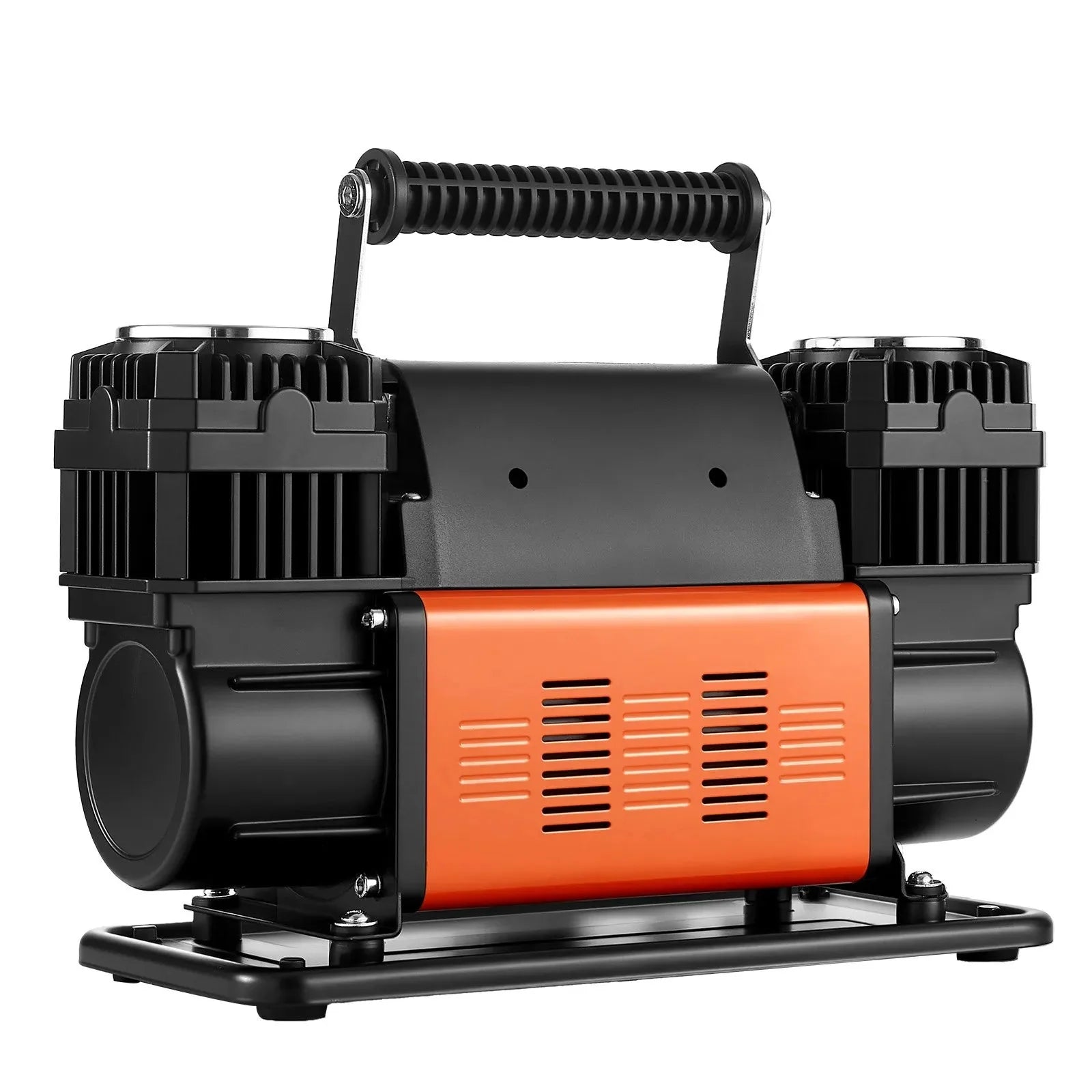 VEVOR Dual-Cylinder Heavy Duty Air Compressor, 10.6CFM Portable Tire Inflator, 12V 150PSI Offroad Air Pump with Digital Pressure Gauge & Adapters for Truck Car SUV 4 x 4 Vehicle RV