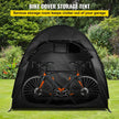 VEVOR Bike Cover Storage Tent, 420D Oxford Portable for 2 Bikes, Outdoor Waterproof Anti-Dust Bicycle Storage Shed, Heavy Duty for Bikes, Lawn Mower, and Garden Tools, w/ Carry Bag and Pegs, Black