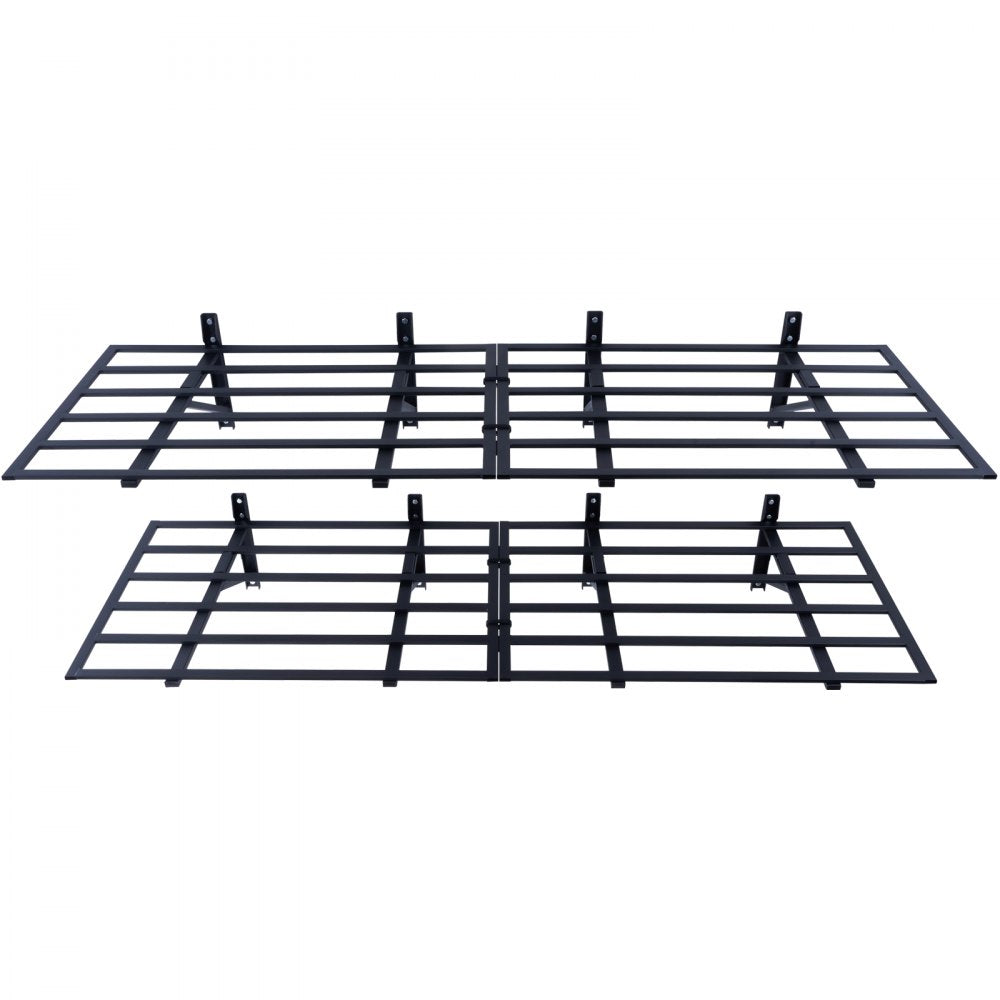 VEVOR Garage Storage Shelving, 2 Pack, 6 x 2 ft Heavy Duty Garage Shelves Wall Mounted, 1600 lbs Load Capacity(Total) Garage Storage Rack Floating Shelves, Suitable for Shop, Shed, Garage Storage