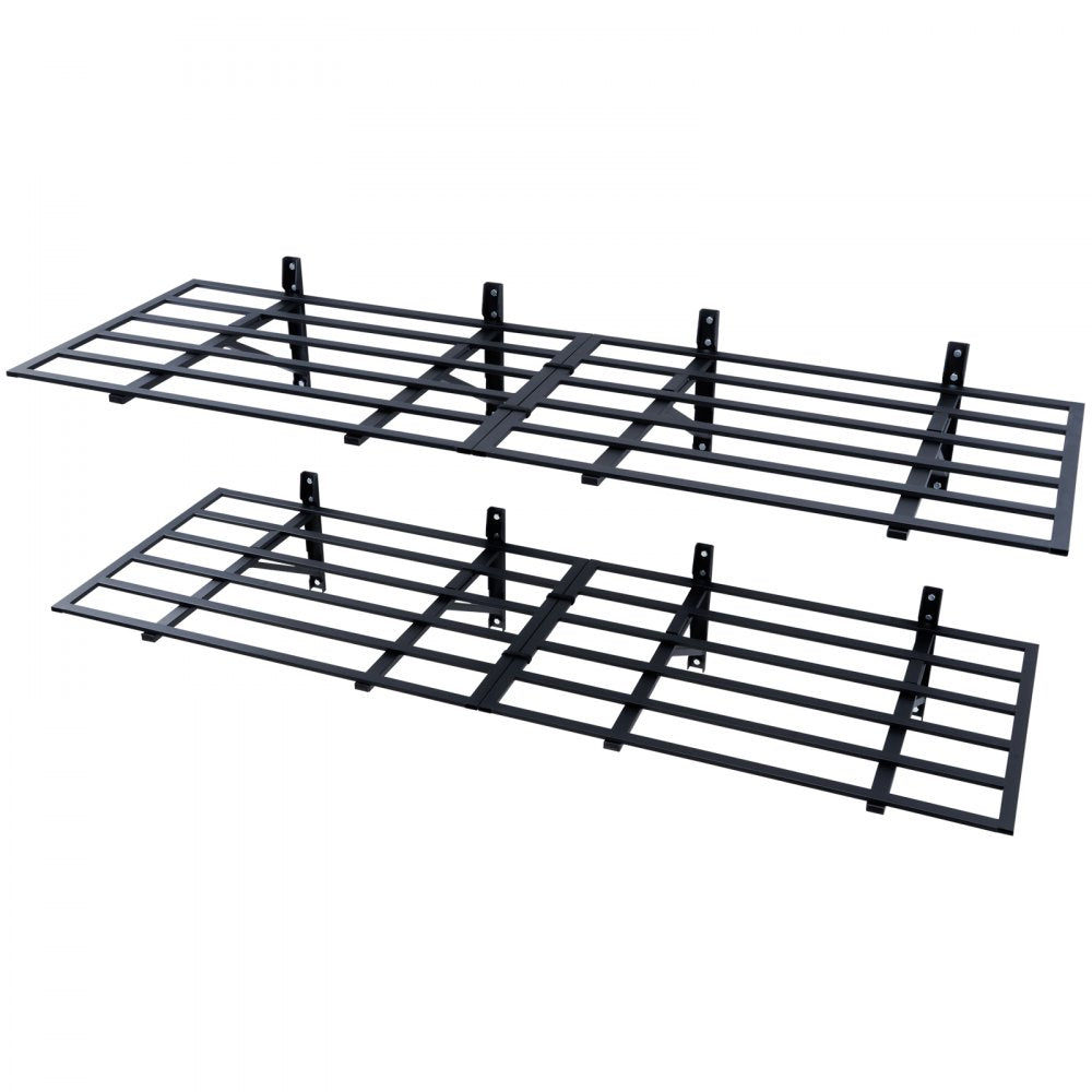 VEVOR Garage Storage Shelving, 2 Pack, 6 x 2 ft Heavy Duty Garage Shelves Wall Mounted, 1600 lbs Load Capacity(Total) Garage Storage Rack Floating Shelves, Suitable for Shop, Shed, Garage Storage