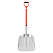 VEVOR Snow Shovel for Driveway, 14 in Wide Aluminum Alloy Snow Shovel with D-shaped Handles, Large Capacity Snowplow Shovels, Lightweight Snows Removal Tool for Garden Car Camping