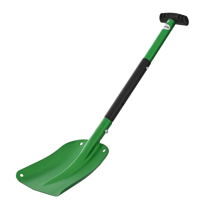 VEVOR Snow Shovel for Driveway, 8.5 in Wide Aluminum Alloy Snow Shovel with T-shaped Handles, Large Capacity Snowplow Shovels, Portable & Lightweight Snows Removal Tool for Garden Car Camping