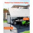 VEVOR Metal Carport 20 x 24 ft Outdoor Car Shelter Garage for Boats Heavy Duty
