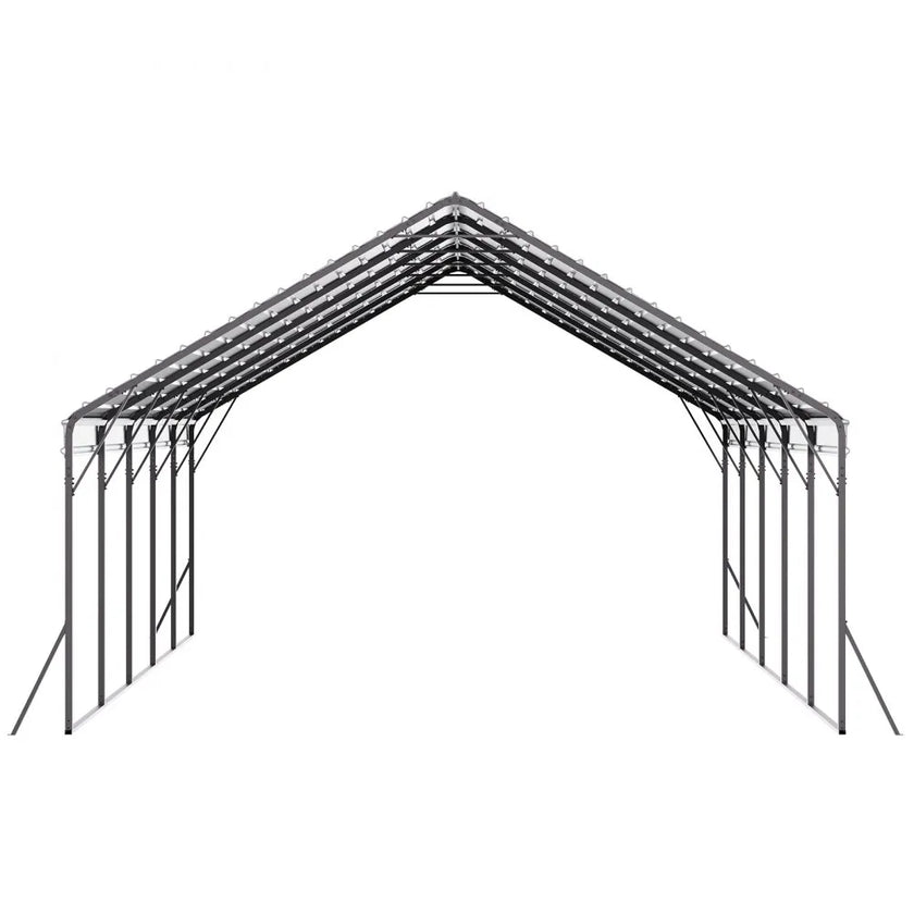 VEVOR Metal Carport 20 x 24 ft Outdoor Car Shelter Garage for Boats Heavy Duty