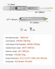 VEVOR Full Extension Drawer Slides 18 20 22 28 30 32 36 38 40 44 48 52 56 60 in, 500 lbs Load Capacity Locking Drawer Slides, Ball Bearing with Lock Side Mount Drawer Slide Rail
