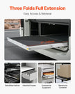 VEVOR 1 Pair Full Extension Drawer Slides 16 18 20 24 30 35 37.4 59 24 32 36 40 48 60 in, 500 lbs Load Capacity Locking Drawer Slides, Ball Bearing with Lock Side Mount Drawer Slide Rail