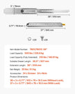 VEVOR 1 Pair Full Extension Drawer Slides 16 18 20 24 30 35 37.4 59 24 32 36 40 48 60 in, 500 lbs Load Capacity Locking Drawer Slides, Ball Bearing with Lock Side Mount Drawer Slide Rail