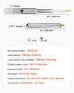 VEVOR 1 Pair Full Extension Drawer Slides 18 20 22 28 30 32 36 38 40 44 48 52 56 60 in, 500 lbs Load Capacity Locking Drawer Slides