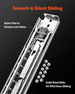 VEVOR 1 Pair Full Extension Drawer Slides 18–60 in, 500 lbs Load Capacity, Locking Ball Bearing Side Mount Rails