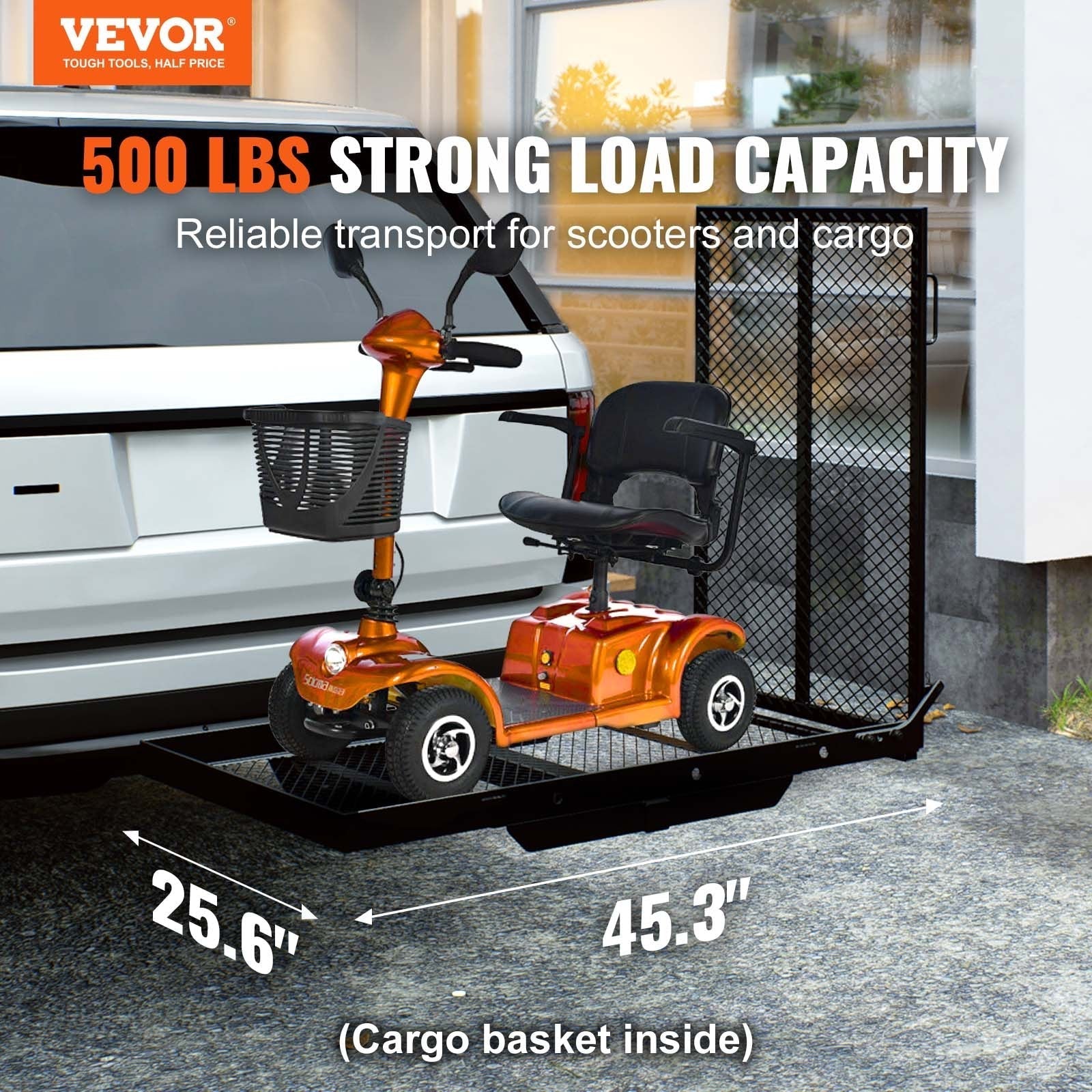 VEVOR Hitch Mount Wheelchair Carrier 45.3