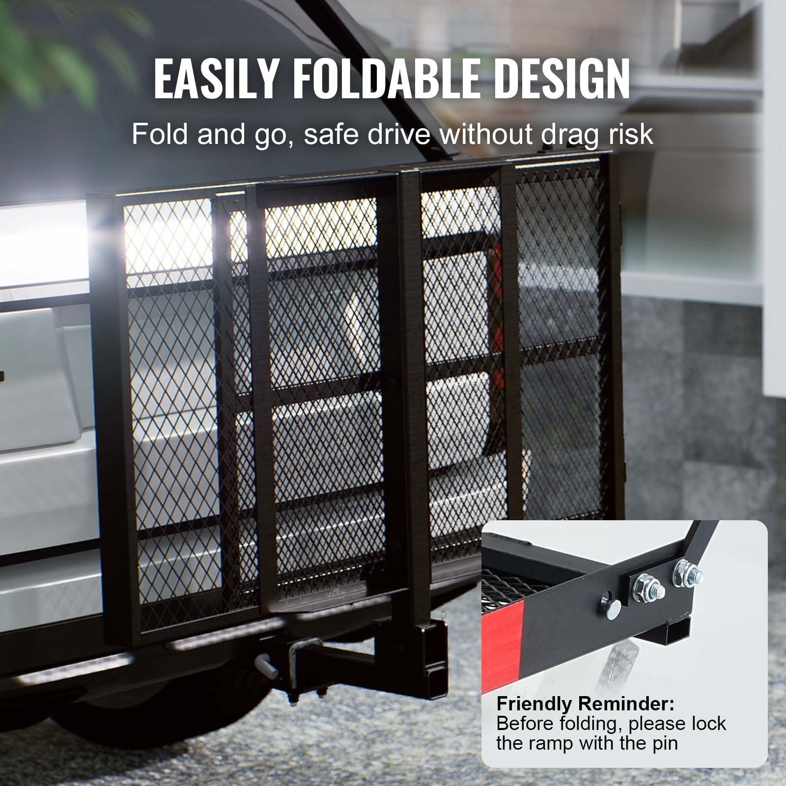 VEVOR Hitch Mount Wheelchair Carrier 45.3