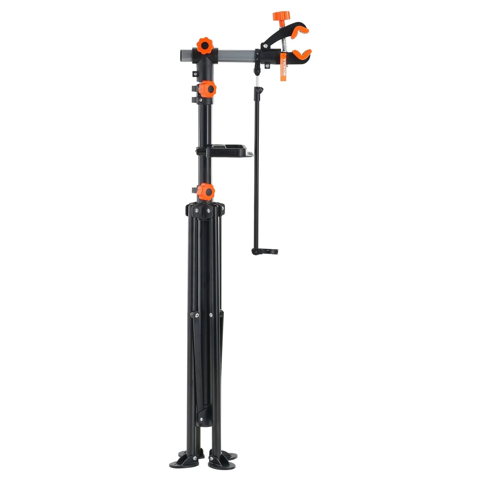 VEVOR Bike Repair Stand, 80 lbs Heavy-duty Steel Bicycle Repair Stand, Adjustable Height Bike Maintenance Workstand with Magnetic Tool Tray Telescopic Arm, Foldable Bike Work Stand for Home, Shops