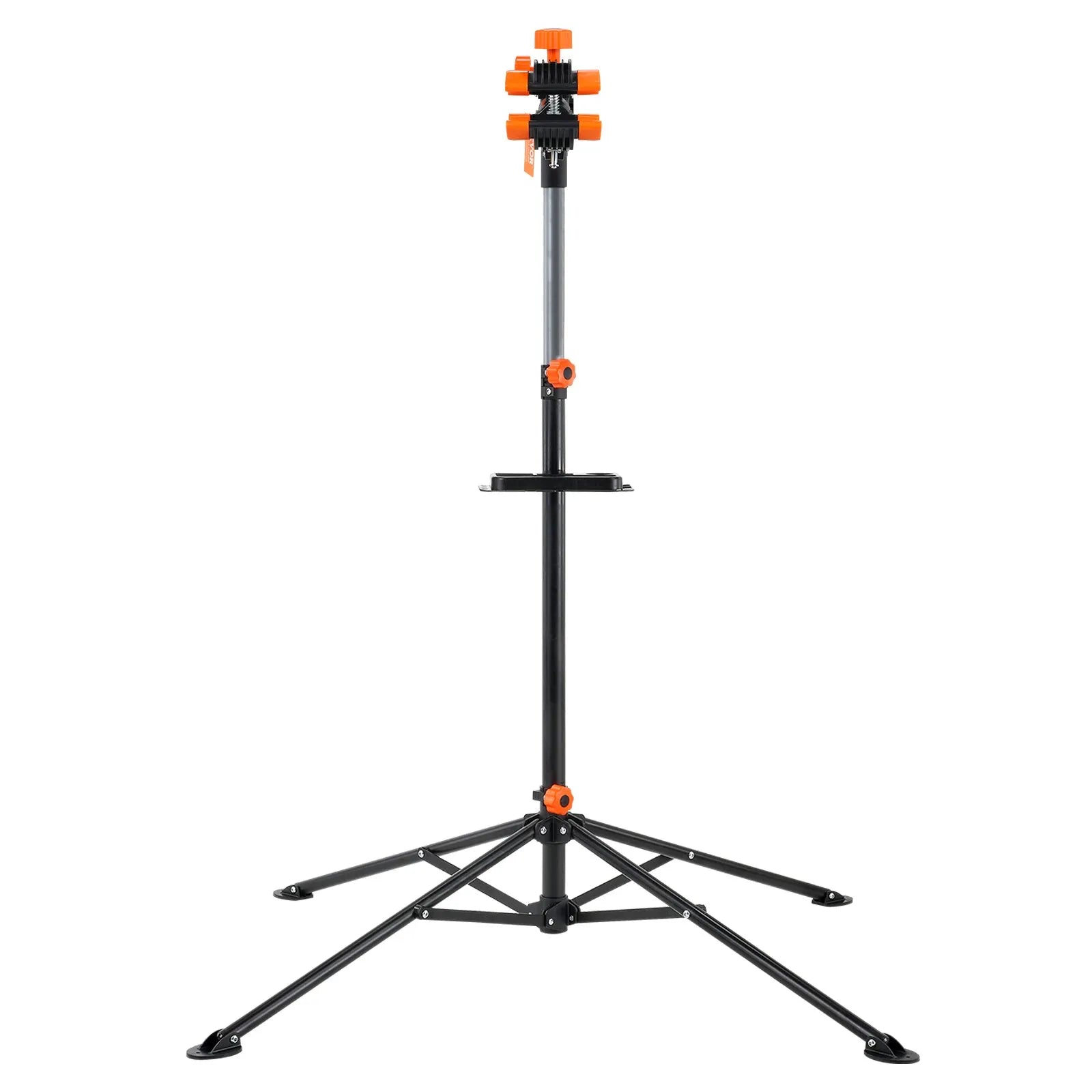 VEVOR Bike Repair Stand, 80 lbs Heavy-duty Steel Bicycle Repair Stand, Adjustable Height Bike Maintenance Workstand with Magnetic Tool Tray Telescopic Arm, Foldable Bike Work Stand for Home, Shops