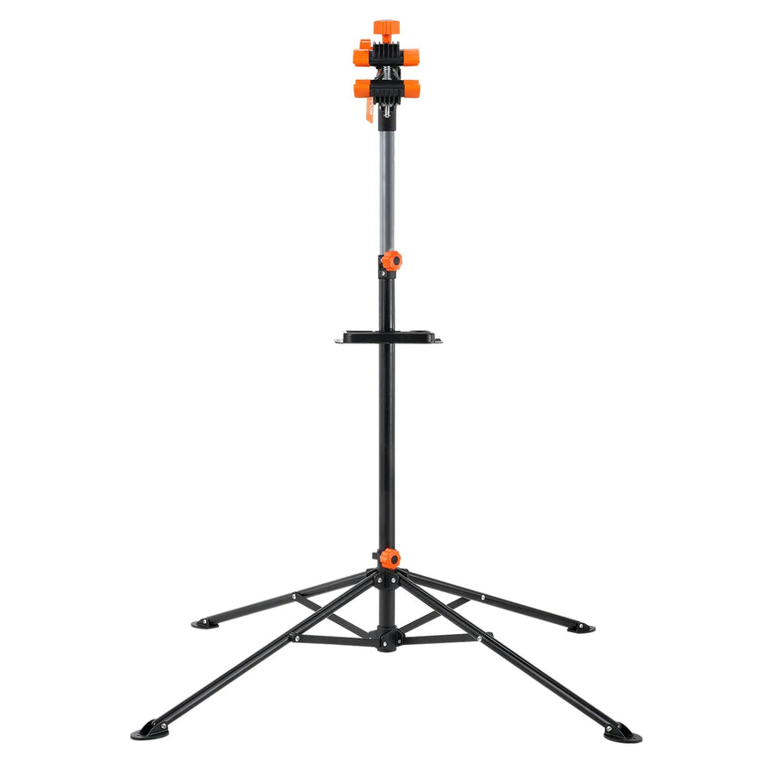 VEVOR Bike Repair Stand, 80 lbs Heavy-duty Steel Bicycle Repair Stand, Adjustable Height Bike Maintenance Workstand with Magnetic Tool Tray Telescopic Arm, Foldable Bike Work Stand for Home, Shops