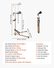 VEVOR Bike Repair Stand 88 lb Adjustable Bicycle Maintenance Rack with Tool Tray