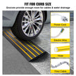 VEVOR Rubber Curb Ramp for Driveway 1 Pack, 15T Heavy Duty Sidewalk Curb Ramp, 2.6