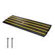 VEVOR Rubber Curb Ramp for Driveway 1 Pack, 15T Heavy Duty Sidewalk Curb Ramp, 2.6