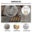 VEVOR Rubber Curb Ramp for Driveway 2 Pack, 15T Heavy Duty Sidewalk Curb Ramp, 2.6