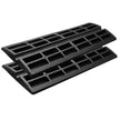 VEVOR Rubber Curb Ramp for Driveway 2 Pack, 15T Heavy Duty Sidewalk Curb Ramp, 2.6