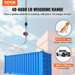 VEVOR Digital Crane Scale, 6600 lbs/3000 kg, Industrial Heavy Duty Hanging Scale with Remote Control, Cast Aluminum Case & LED Screen, High Precision for Construction, Factory, Farm, Hunting (Silver)