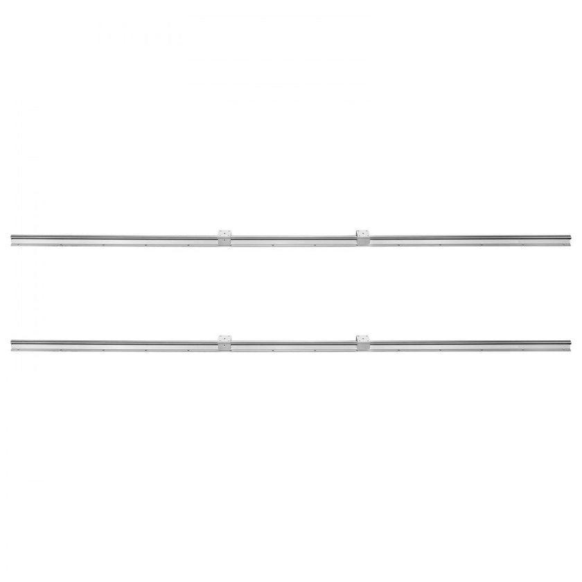 VEVOR Linear Guide Rail Set, SBR16 2000mm, 2 PCS 78.7 in/2000 mm SBR16 Guide Rails and 4 PCS SBR16UU Slide Blocks, Linear Rails and Bearings Kit for Automated Machines DIY Project CNC Router Machines