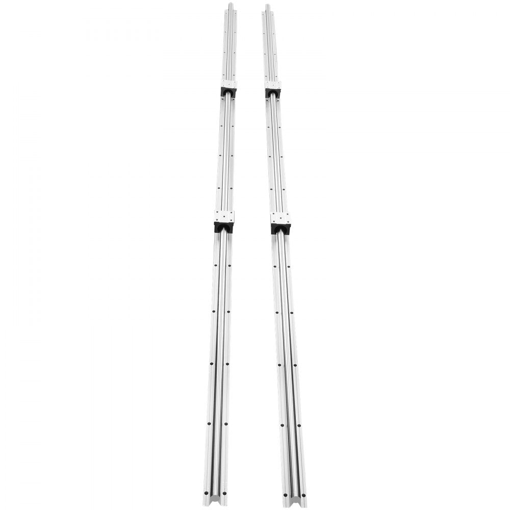 VEVOR Linear Guide Rail Set, SBR16 2000mm, 2 PCS 78.7 in/2000 mm SBR16 Guide Rails and 4 PCS SBR16UU Slide Blocks, Linear Rails and Bearings Kit for Automated Machines DIY Project CNC Router Machines