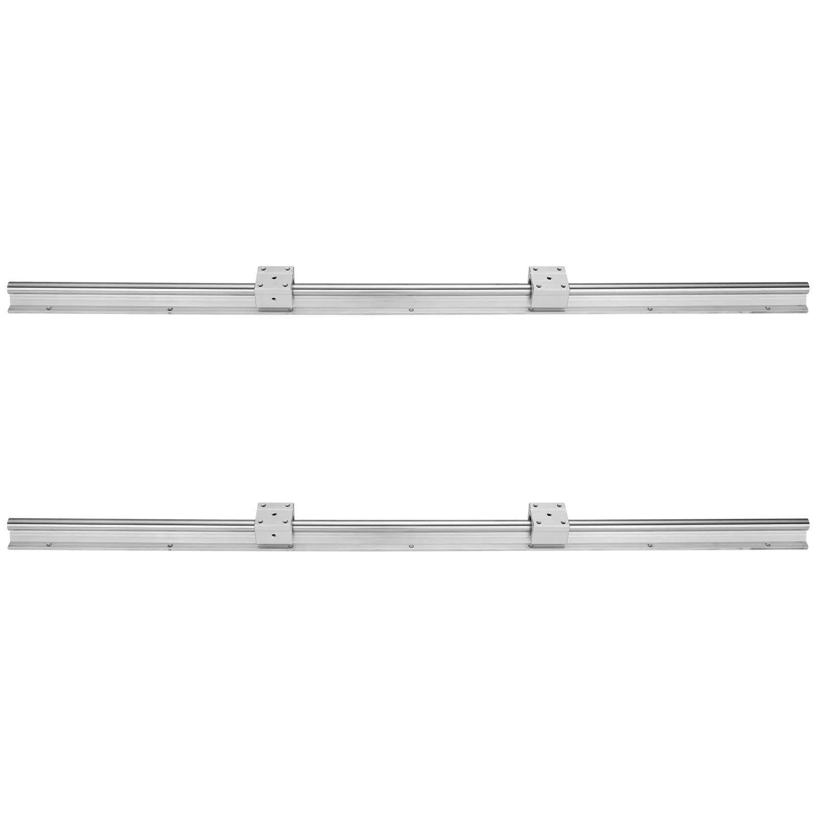 VEVOR Linear Guide Rail Set, SBR20 1200mm, 2 PCS 47.2 in/1200 mm SBR20 Guide Rails and 4 PCS SBR20UU Slide Blocks, Linear Rails and Bearings Kit for Automated Machines DIY Project CNC Router Machines