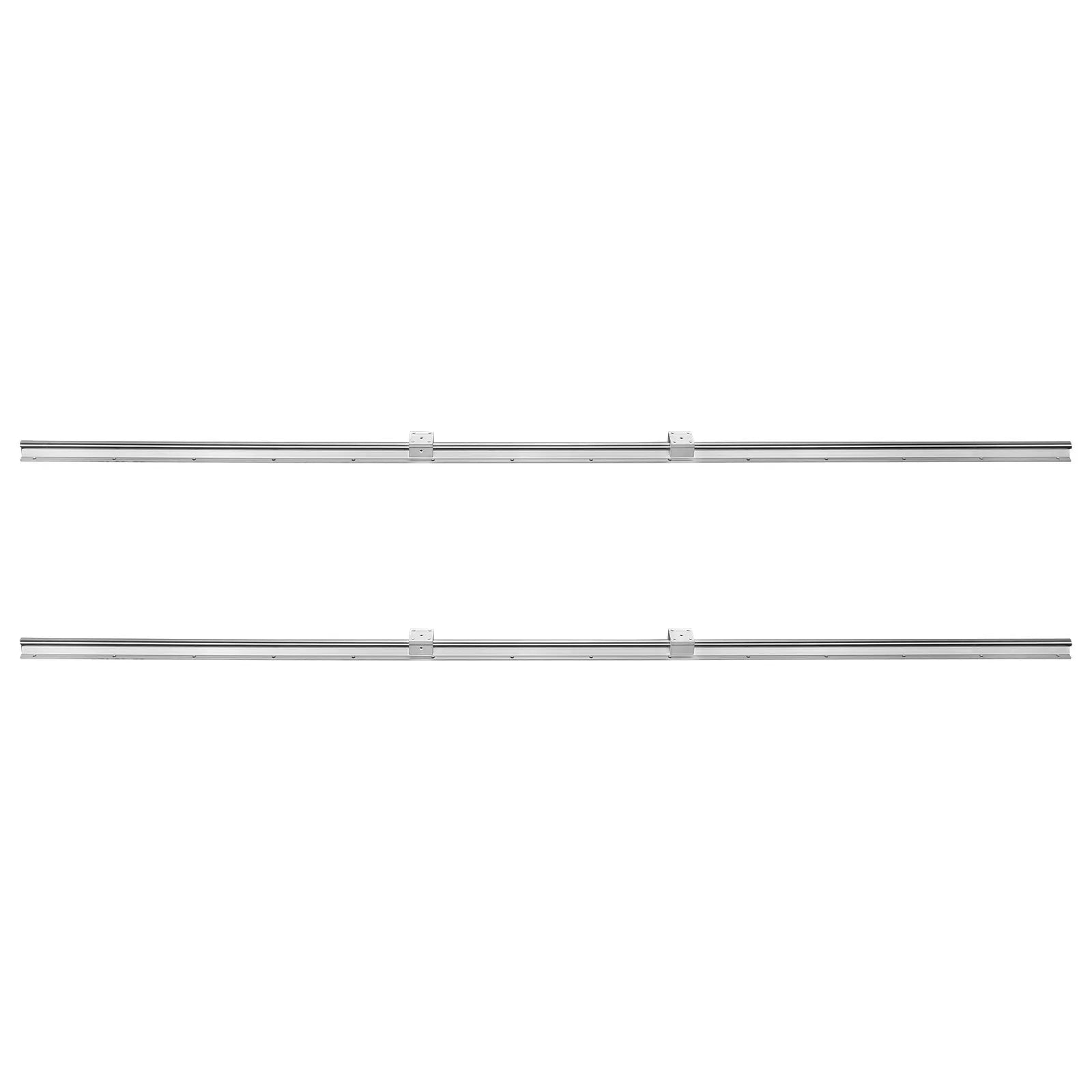 VEVOR Linear Guide Rail Set, SBR20 1800mm, 2 PCS 70.9 in/1800 mm SBR20 Guide Rails and 4 PCS SBR20UU Slide Blocks, Linear Rails and Bearings Kit for Automated Machines DIY Project CNC Router Machines