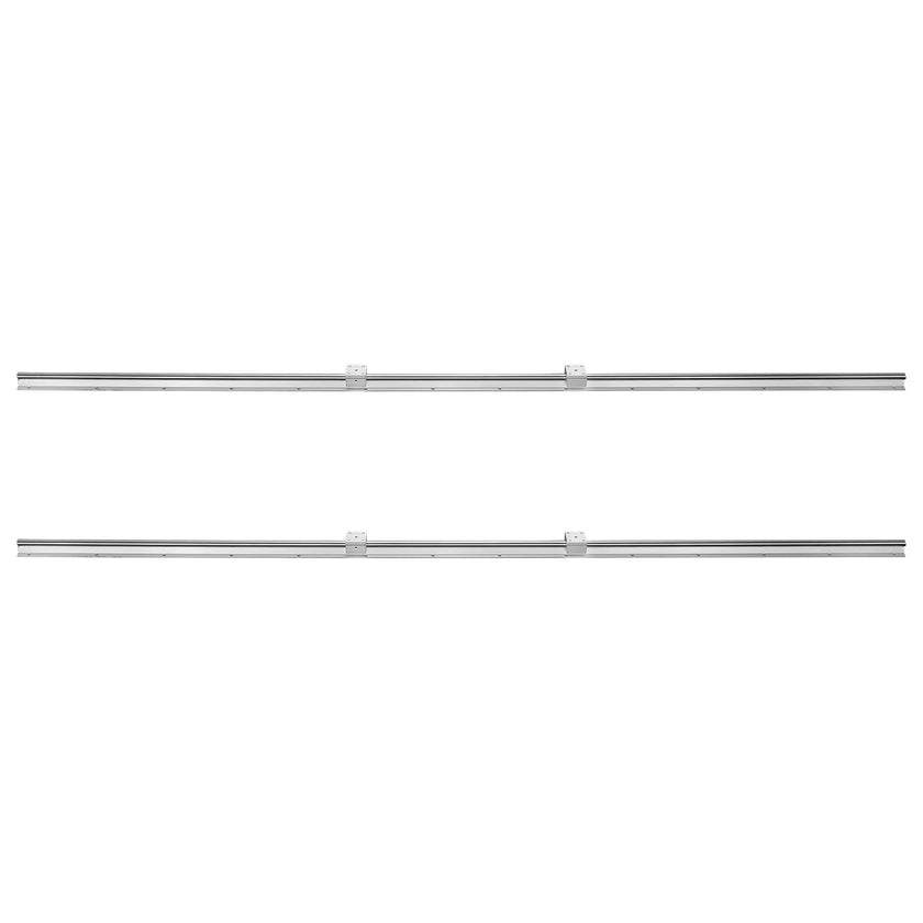 VEVOR Linear Guide Rail Set, SBR20 1800mm, 2 PCS 70.9 in/1800 mm SBR20 Guide Rails and 4 PCS SBR20UU Slide Blocks, Linear Rails and Bearings Kit for Automated Machines DIY Project CNC Router Machines